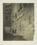 Wailing place of the Jews, Jerusalem, 1857