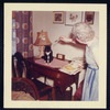 Elizabeth P. Barrett with her cat Houdini