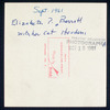 Elizabeth P. Barrett with her cat Houdini