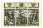 Landing of the Pilgrims - Stained Glass Windows in Pilgrim Hall