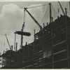 Bringing up steel with a crane