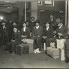 Group waiting at Ellis Island