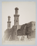 Building with two towers, under construction