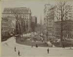 Traffic circle, New York City, ca. 1895