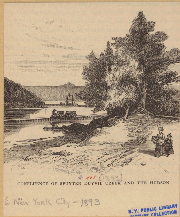 Confluence of Spuyten Duyvil Creek and the Hudson, 1893