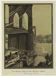 The massive piers of the Brooklyn Bridge