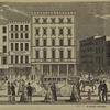 Broadway and Warren Street, ca. 1854