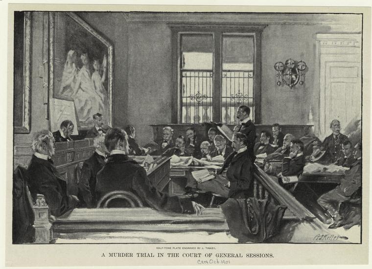 A murder trial in the court of general sessions NYPL Digital Collections