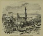 Conflagration of the Crystal Palace, N.Y. -- view of the machine department the morning after the fire
