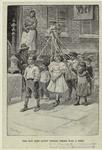 Procession of children, East Side, New York City