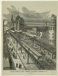 Grand Central Depot showing elevated railroad, N.Y