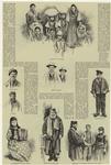 Immigrants from various countries, Ellis Island, New York, ca. 1891