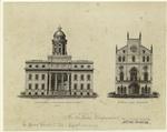 For the ladies companion ; Merchants Exchange-Wall-Street, 1835 ; Masonic Hall, Broadway