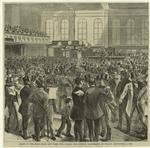 Scene in the Gold room, New York City, during the intense excitement of Friday, September 24, 1869
