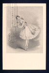 Postcard depicting Louise Fleury dancing the "Pas de Diane" in the ballet The Beauty of Ghent, London, 1844