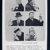 Six images of Bert Lahr in an advertisement for the published libretto of S. J. Perelman's The Beauty Part