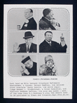 Six images of Bert Lahr in an advertisement for the published libretto of S. J. Perelman's The Beauty Part