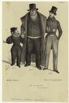 Men and a boy, France, 1830s