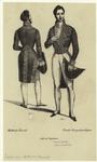 Men's formal dress, France, 1830s