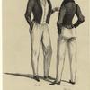 Men wearing blazers and hats, France, 1834