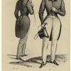 Men dressed in coats and hats, France, 1834