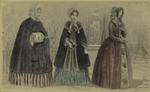 Women in winter dresses, United States, 1845