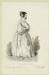 Woman in white dress with hand to chin, France