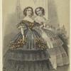 Women in ball dresses, United States, 1859