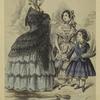 Women and girls in dresses, United States, 1853