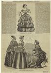 Representation of a ball dress ; [and], Mantilla fashions for the month of May