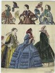 Women and bonnets, England, 1857
