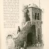 Staircase leading to the Church of St. John.  A Greek priest descending the stairs