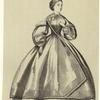 Woman in dress, United States, 1861