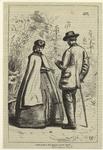 Man and woman standing outdoors, United States, 1863
