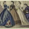 Women and one boy indoors, United States, 1860s