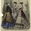 Women discussing a fashion picture, October 1868