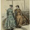 Women outside, France, 1860s