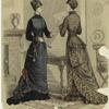 Women standing by a table, United States, 1870s