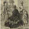 Women in dresses outdoors, United States, 1872