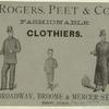 Rogers, Peet & Co., fashionable clothiers