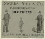 Rogers, Peet & Co., fashionable clothiers