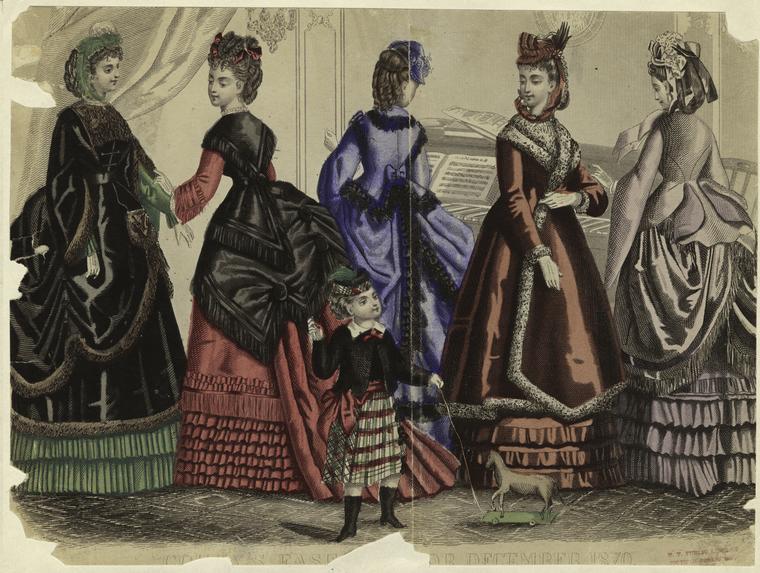 Платья второй половины 19 века