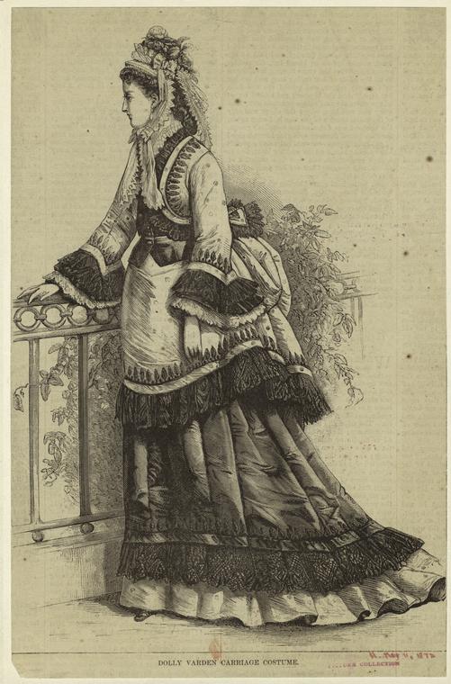 Dolly Varden carriage costume - NYPL Digital Collections