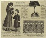 Water-proof cloak for girl, dress for child, watch stand, and border for dress