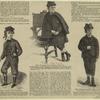 Knickerbockers ; Sack overcoat with cape ; Jacket, vest, and knee pantaloons