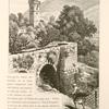 Mount Ebal, from the Gardens S.W.S. of Nâblus, showing the square tower of the Mosque el Khadra, and part of an aqueduct on the slope of Gerizim