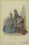 Women in dresses, France, 1872