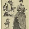 Walking-dress ; Tennis-bodice ; Girl's hat