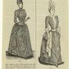 Promenade-dress ; House or visiting dress, United States, 1880s