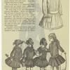 Girls in dresses and a blouse apron, United States, 1880s